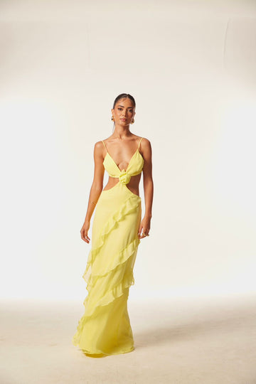 Vestido Flor Soleil - Amarelo